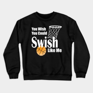 Lispe You Wish You Could Swish Like Me Basketball Crewneck Sweatshirt